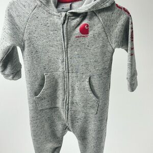 Carhartt Gray Kids One Piece, jumper, outfit, baby, infant girls 9 months